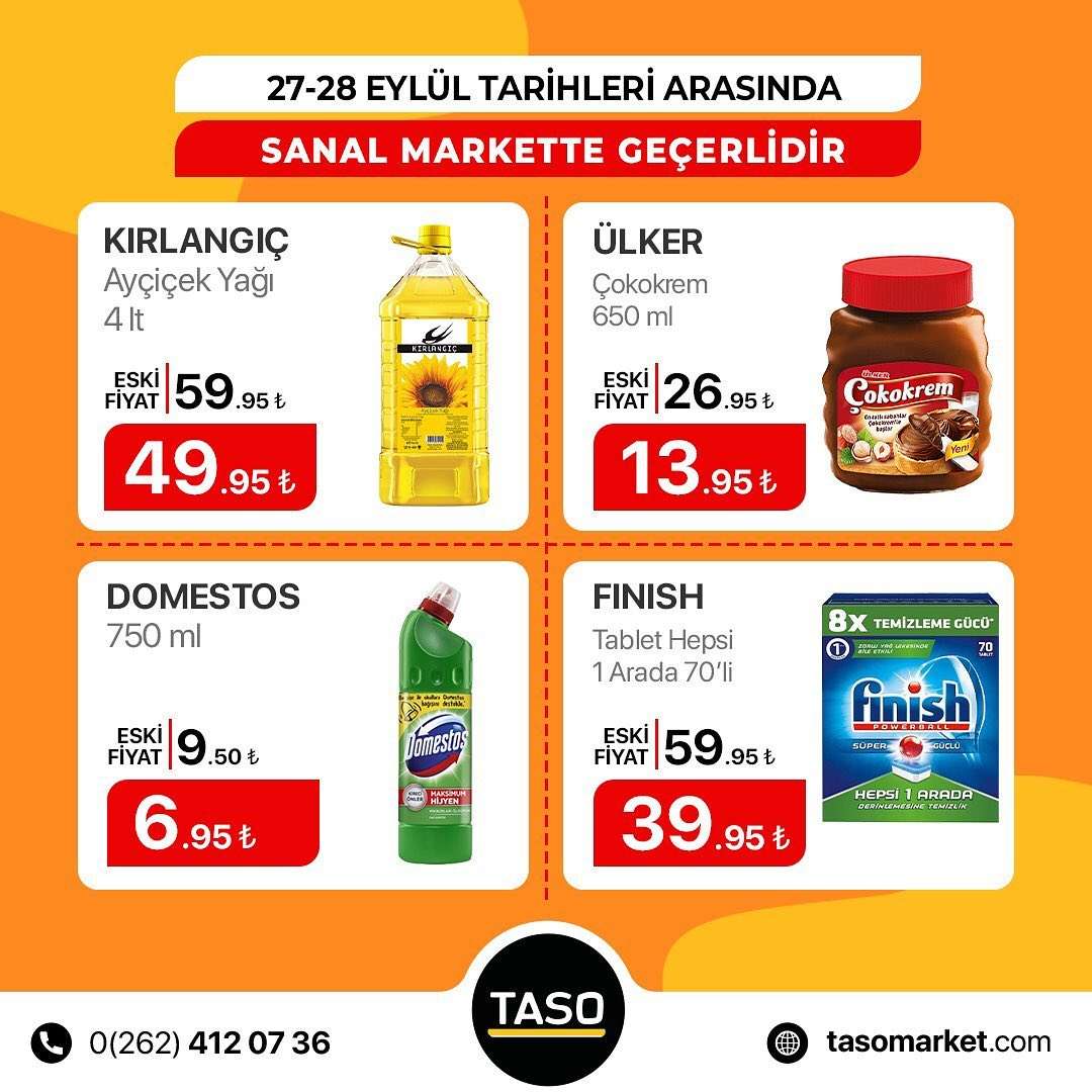 Sanal Market İndirimleri - 27 Eylül 2021