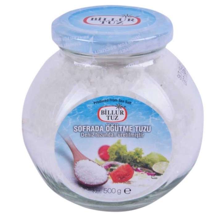 Billur Tuz Doğal Cam Kavanoz 500 GR için hemen sipariş verin, kapınıza getirelim! Billur Tuz Doğal Cam Kavanoz 500 GR