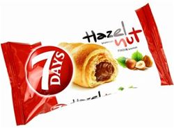 7 Days Kruvasan Fındık Kremalı 72 Gr