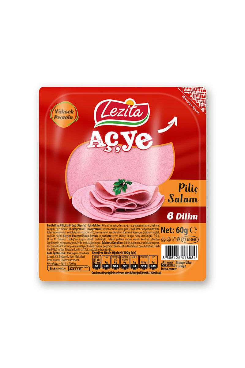 Lezita Piliç Aç-Ye  Salam 60gr