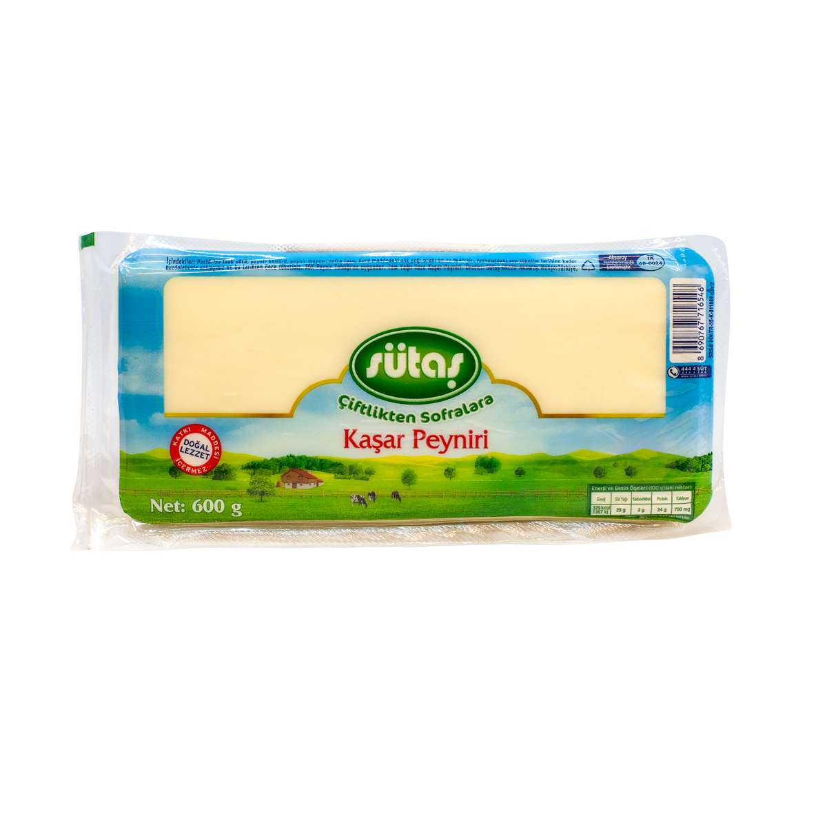 Sütaş Kaşar Peynir 600 GR için hemen sipariş verin, kapınıza getirelim! Sütaş Kaşar Peynir 600 GR