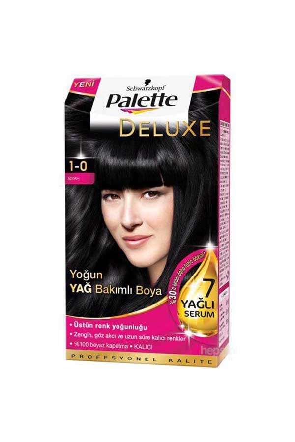 Palette Deluxe Krem Siyah Saç Boyası 1.0 