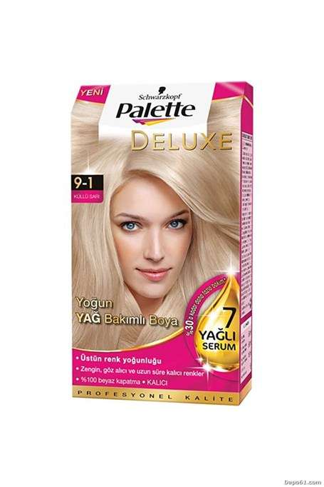 Palette Deluxe Küllü Sarı Saç Boyası 9-1 için hemen sipariş verin, kapınıza getirelim! Palette Deluxe Küllü Sarı Saç Boyası 9-1