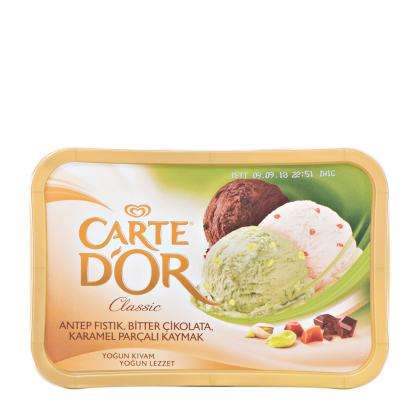 Algida Carte D'or Classic Antep Fıstık Bitter Çikolata Kaymak 925 ML