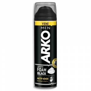 Arko Men Traş Köpüğü Black Aktif Kömürlü 200 Ml