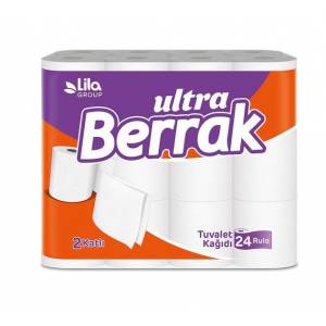 Berrak Ultra Çift Katlı Tuvalet Kağıdı 24 Rulo