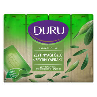 Duru Natural Olive Zeytin Yapraklı 4X150 G