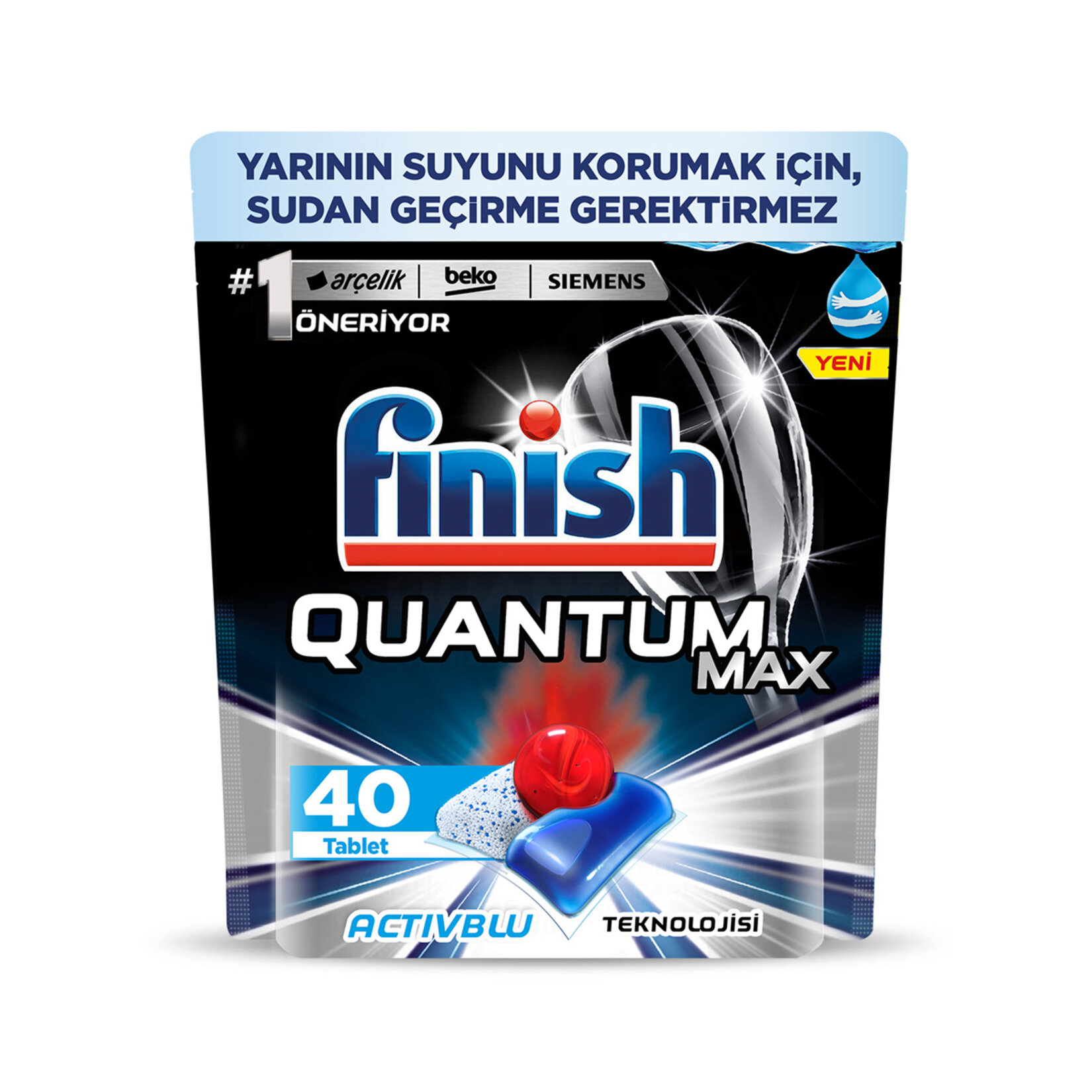 Finish Quantum Max 40 Kapsül Bulaşık Makinesi Deterjanı