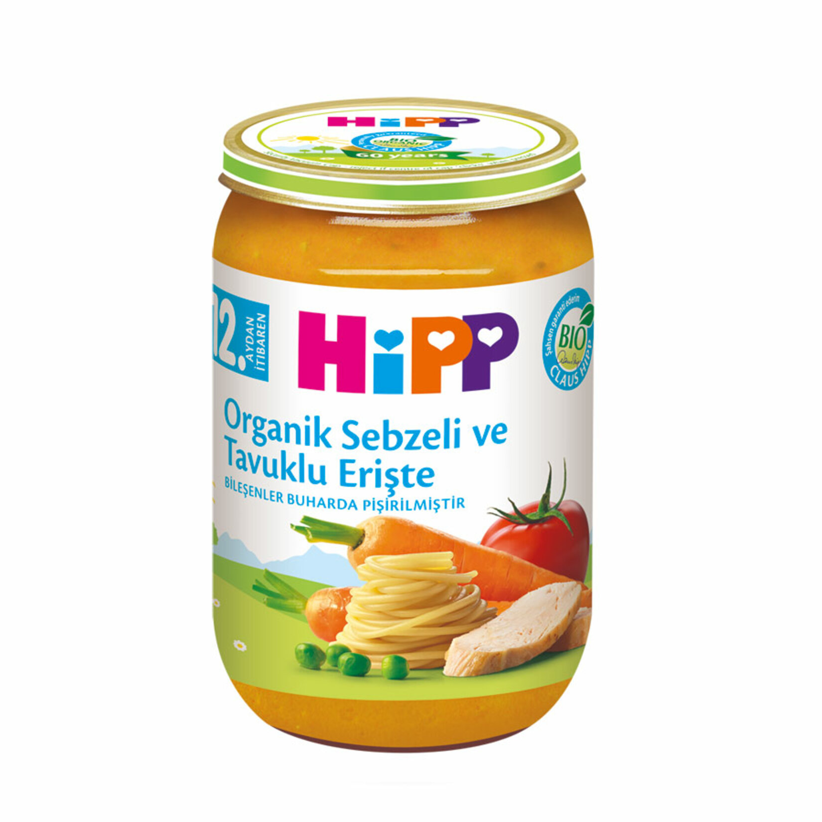 Hipp Organik Sebzeli Tavuklu Erişte 220 G