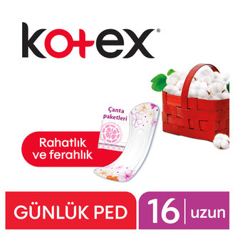 Kotex Günlük Ped Uzun Tekli Paket 16 Ped