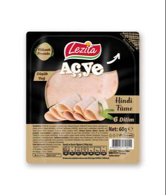 Lezita Aç-Ye Hindi Dilimli Füme 60 Gr için hemen sipariş verin, kapınıza getirelim! Lezita Aç-Ye Hindi Dilimli Füme 60 Gr