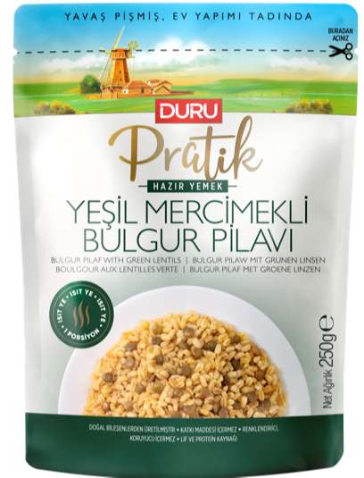 DURU PRATİK 250 GR BULG. MERCİMEKLİ