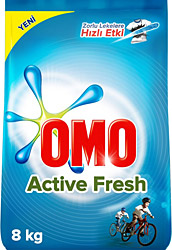 Omo Active Fresh 8 kg 53 Yıkama Beyazlar için Toz Çamaşır Deterjanı