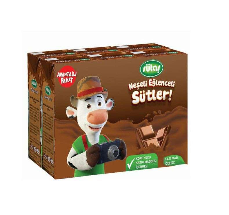 Sütaş Kakaolu Süt 6*180 Ml