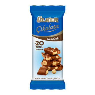 Ülker Dolu Dolu Bütün Fındıklı Sütlü Çikolata 50 G için hemen sipariş verin, kapınıza getirelim! Ülker Dolu Dolu Bütün Fındıklı Sütlü Çikolata 50 G