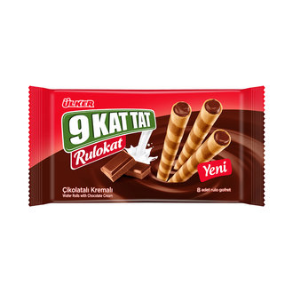 Ülker Rulokat 9 Kat Tat Çikolatalı Rulo Gofret 42 G için hemen sipariş verin, kapınıza getirelim! Ülker Rulokat 9 Kat Tat Çikolatalı Rulo Gofret 42 G