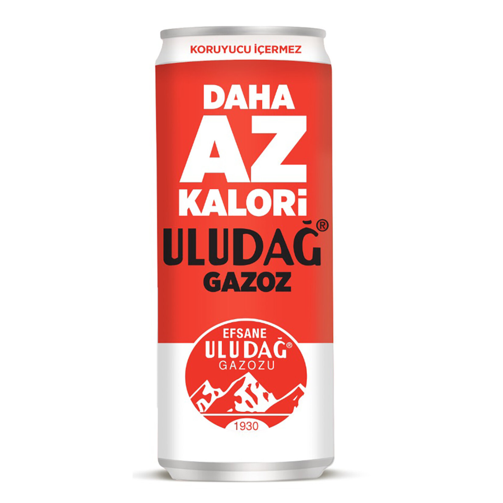 Uludağ Daha Az Kalori Efsane Gazoz Kutu 330 Ml