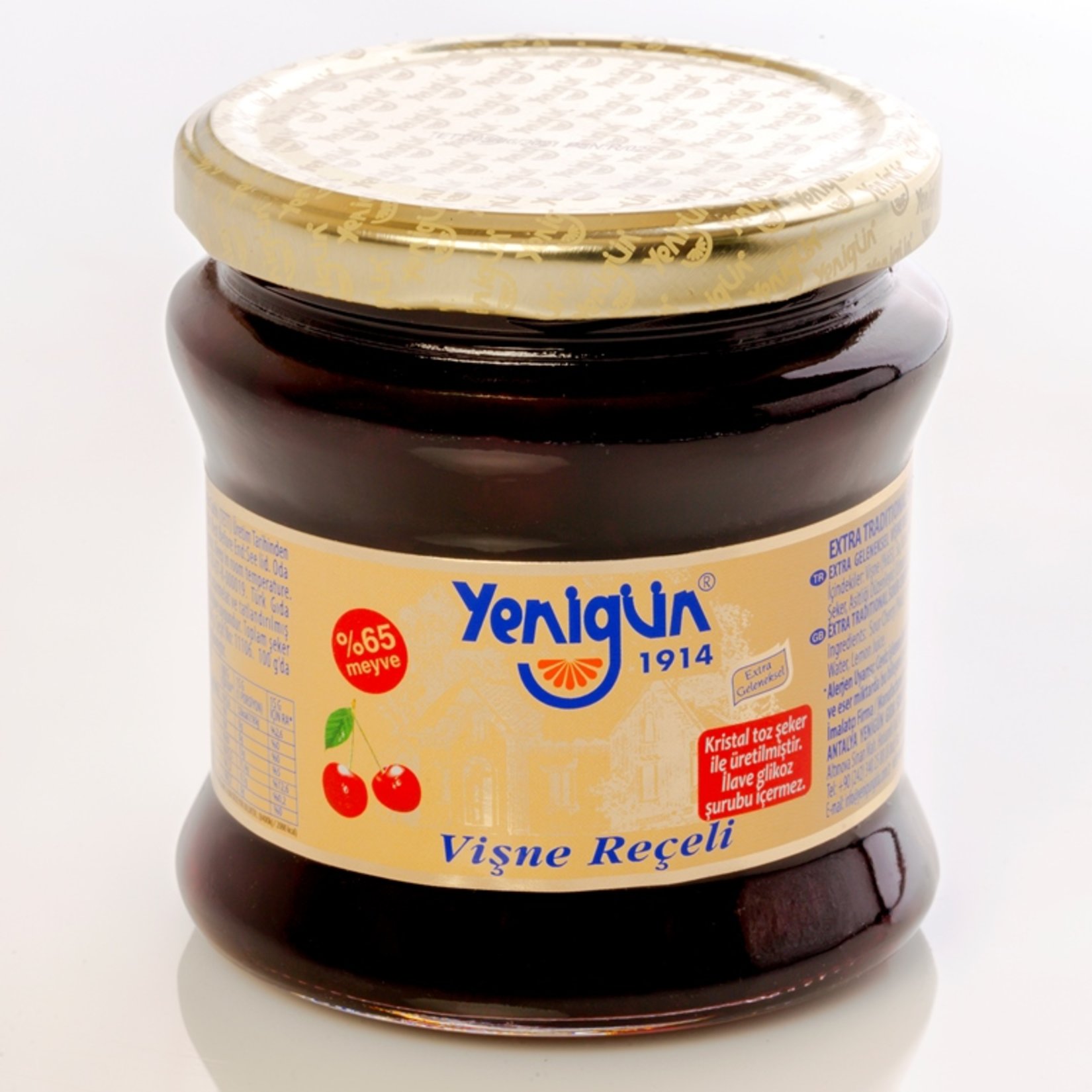 Yenigün Vişne Reçeli Gold Seri 450 Gr